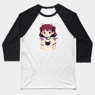 Сute demon girl Baseball T-Shirt